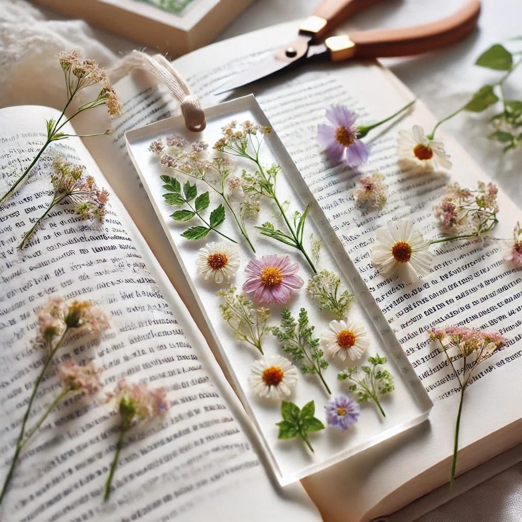 In diesem Blogbeitrag zeige ich dir, wie du wunderschöne Lesezeichen mit gepressten Blumen selbst basteln kannst – eine kreative und einfache DIY-Idee, die deine Bücher noch besonderer macht. Mit wenigen Materialien, wie Acryl-Lesezeichen und getrockneten Blumen, kannst du einzigartige Designs gestalten, die auch eine schöne Erinnerung an die Natur sind. Perfekt für Leseratten, die Handgemachtes lieben
AI generiertes Bild